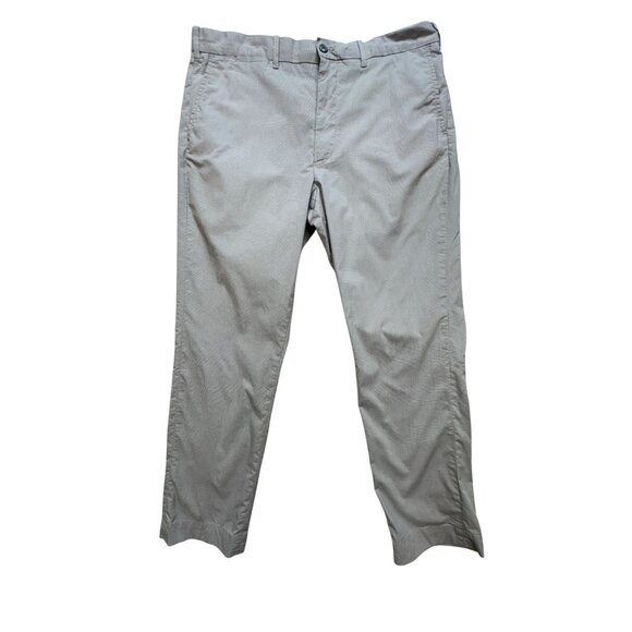 Polo Ralph Lauren Tailored Golf Pants Sze 36/30 Gray Checkered Flat Front Sports - Picture 1 of 15